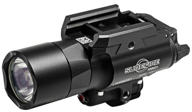 SureFire X400 Weapon Light With Red Laser 1000 Lumens Black NSN 6230-01-652-9018