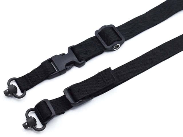 Tac Shield 2n1 Warrior QD Push Button Swivel Gun Sling Black