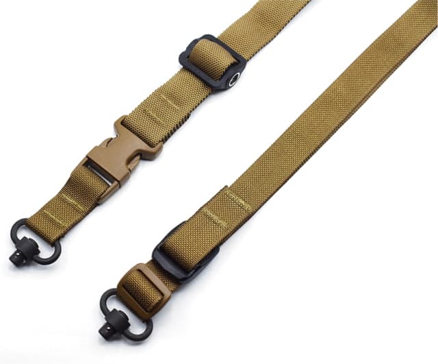 Tac Shield 2n1 Warrior QD Push Button Swivel Gun Sling Coyote