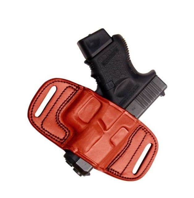 Tagua Gunleather Anniversary Multifit - Quick Draw Belt Holster S&W J Frame / Ruger LCR / Bodyguard 38 Right Hand Brown