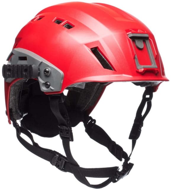 Team Wendy EXFIL SAR Tactical Helmet w/ Rails and Goggle Posts Red One Size