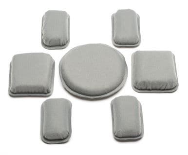 Team Wendy 1in Zorbium Action Pad System - Helmet Pads Only Foliage Green