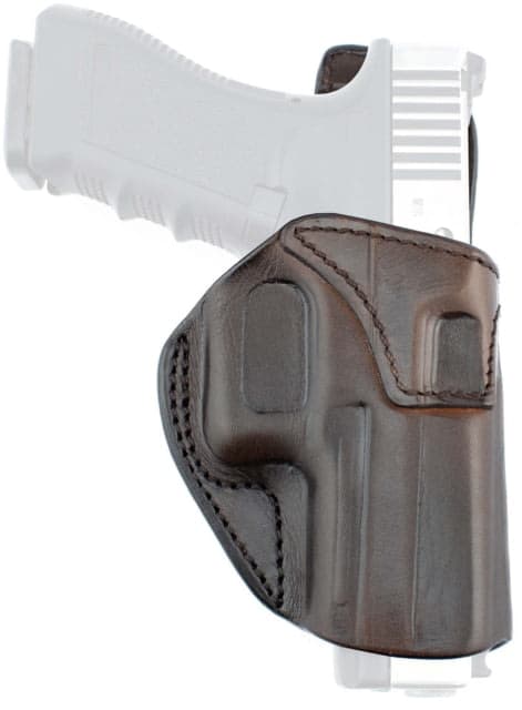 Texas 1836 Clip-On Outside The Waistband Holster Right Hand Smith & Wesson M&P 9 Shield Smith & Wesson M&P 40 Shield Glock 43 With No Attachment Brown
