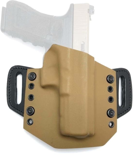 Texas 1836 Kydex Oathkeeper Gen Ii - Open Top Owb Kydex Holster Right Hand Sig Sauer P320 Compact With No Attachment Coyote Brown