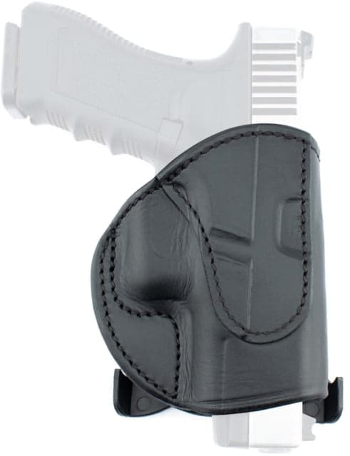 Texas 1836 PD3 - Rotating Open Top OWB Paddle Holster Right Hand Most Glock Full Size 9mm/.40 and Similar Frame Black