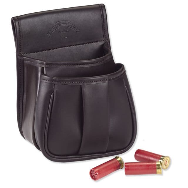 Trap & Skeet Leather Shell Pouch Dark Havana 25 CT