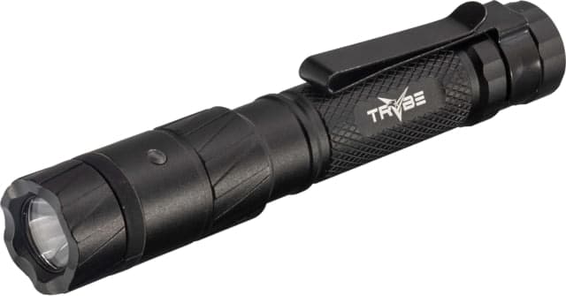 TRYBE Optics Micro Lithium Ion 350 Lumen Rechargeable Handheld Flashlight Black