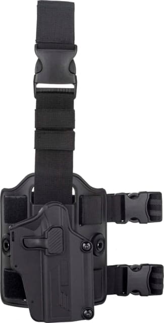 TRYBE Tactical Universal Holster w/ Drop Leg Platform Black