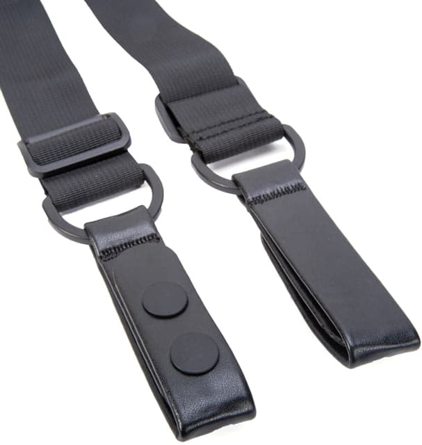 Tuff Products 4-Point Tactical Duty Suspenders W/ Adj. H Harness Black Plain Keepers 1.5in. Webbing
