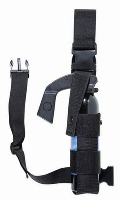 Tuff Products Mk9 Ambidextrous Thigh Holster Black Webbing 2 Quick Disconnect Buckle Mount