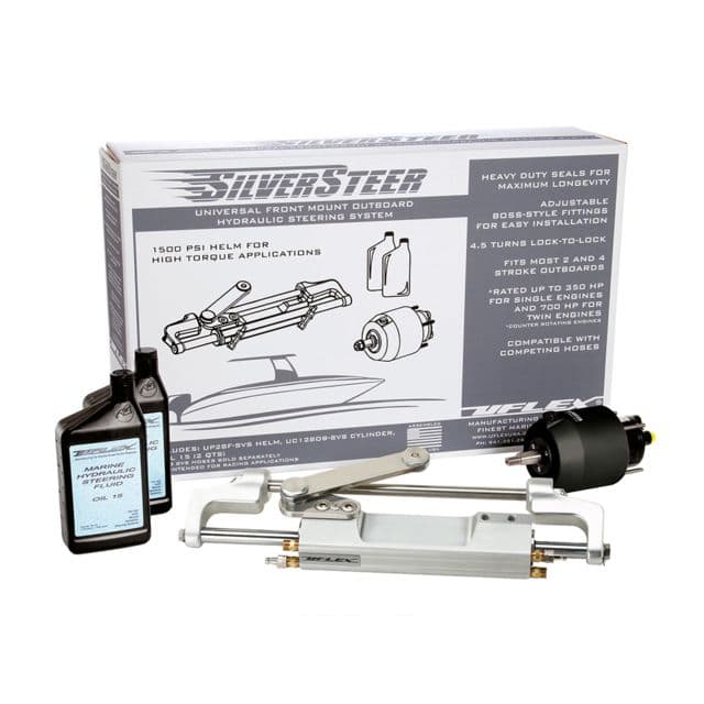 Uflex USA SilverSteer Universal Front Mount Outboard Hydraulic Steering System - 1500PSI FM V1