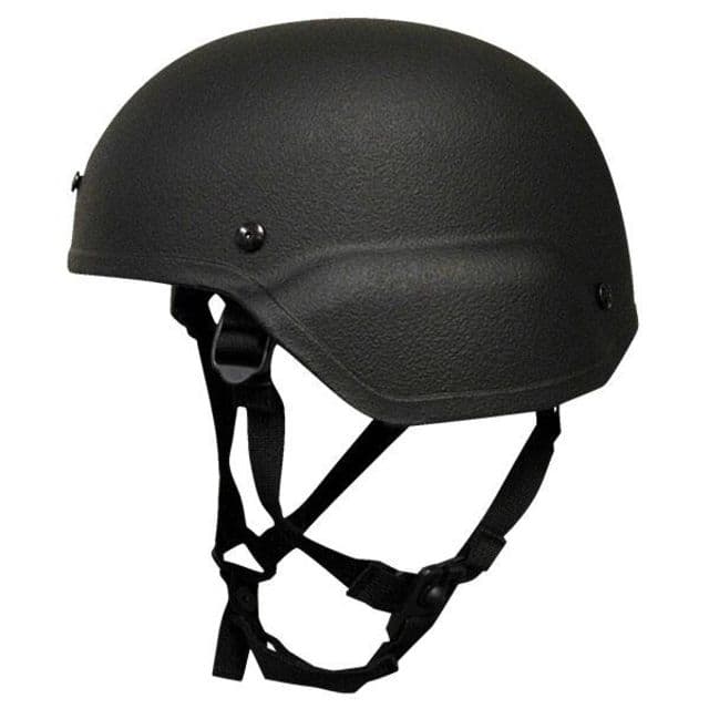 United Shield ACH Ballistic Helmet Level IIIA LE Style Mid Cut w/ 4pt Harness System Black XL ACH-MICH LE - MID CUT-BK-XL
