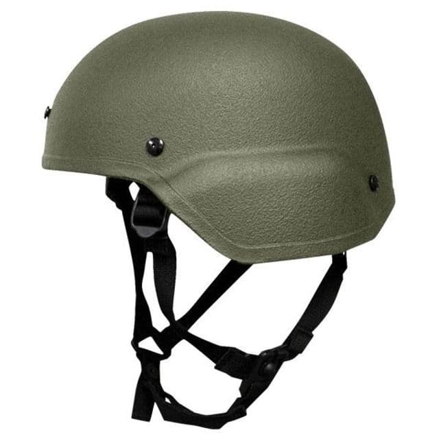 United Shield ACH Ballistic Helmet Level IIIA LE Style Mid Cut w/ 4pt Harness System OD Green XL ACH-MICH LE - MID CUT-OD-XL