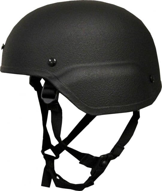 United Shield ACH Ballistic Helmet Level IIIA Military Style w/ 4pt Harness System Black XL ACH-MICH MIL-BK-XL