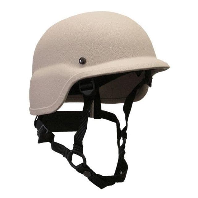 United Shield PST SC650 Ballistic Helmet Level IIIA w/ 4pt Harness System Tan XL PST SC650-IIIA-TN-XL