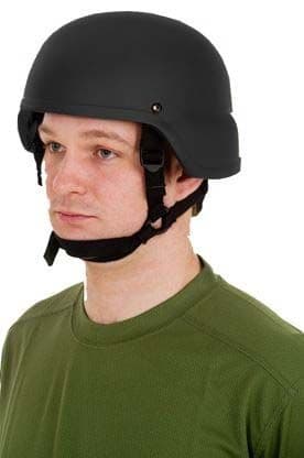United Shield ACH Ballistic Helmet Level IIIA LE Style w/ 4pt Harness System Black XL ACH-MICH LE-BK-XL