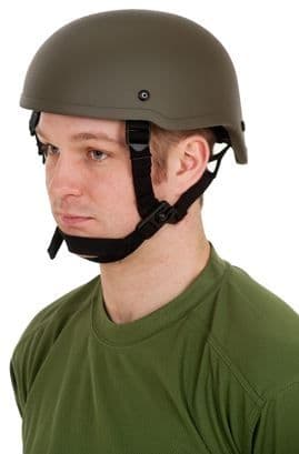 United Shield Spec Ops Ballistic Helmet Level IIIA w/ 4pt Harness System OD Green Large SPEC OPS-IIIA-OD-LG