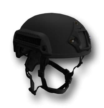 United Shield Sprint Ballistic Helmet Level IIIA w/ 4pt Harness System Black Large SPRINT-IIIA-BK-LG