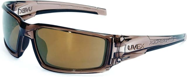UVEX Uvex Hypershock Glasses Smoke Brown Frame/Gold Mirror HC Lens