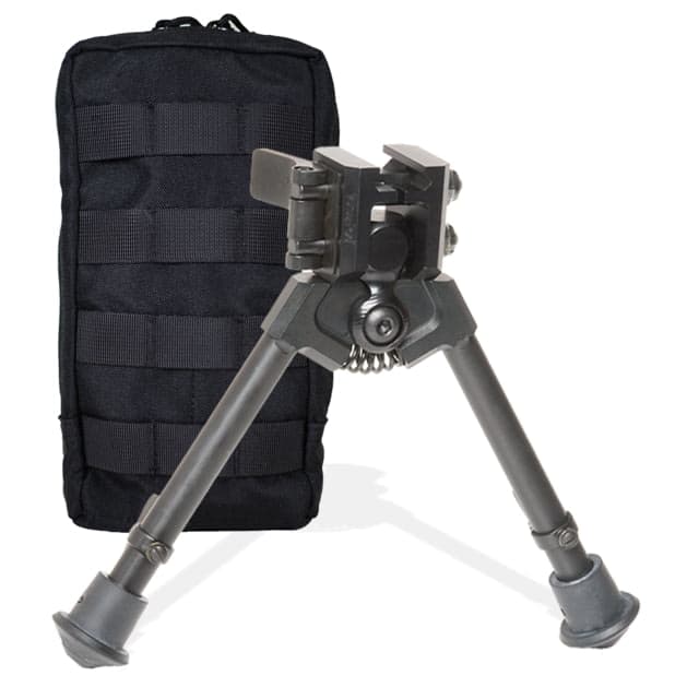 Versa-Pod 300 Series BattlePack Bipod Pan Tilt with Pouch 7-9in Black