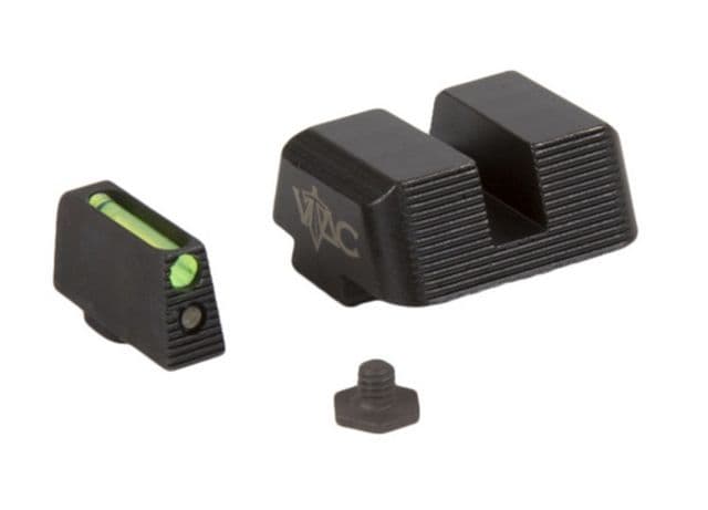 Viking Tactics VTAC Glock Sights Fiber Front/Steel Rear Green Front Black Rear