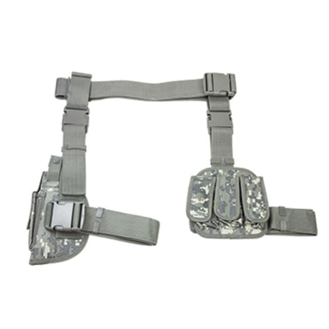 Vism 3pcs Drop Leg Gun Holster And Magazine Holder/Digital Camo Digital Camo