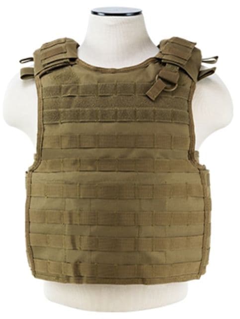 Vism Molle Quick Release Plate Carrier Vest Tan