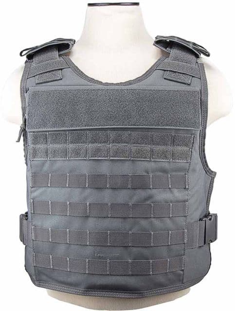 VISM Plate Carrier Vest w/External Hard Plate Pockets Urban Gray Medium - 2XL