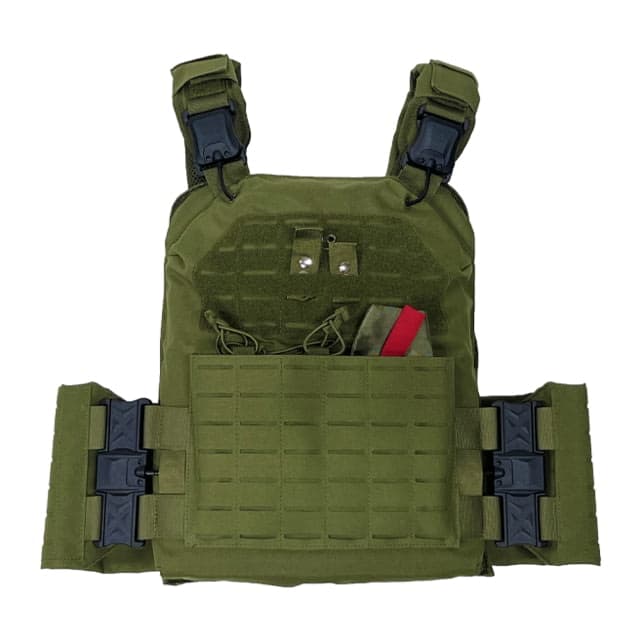 VISM Quick Release Laser Cut Plate Carrier 10x12in Green