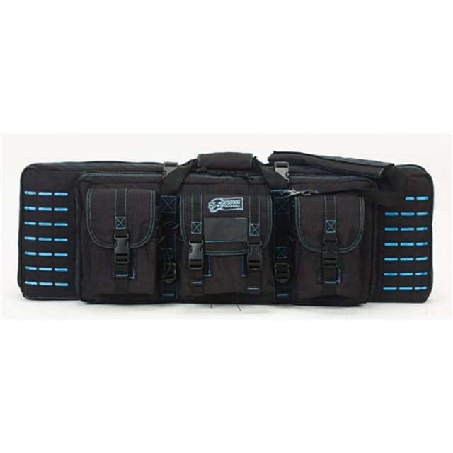 Voodoo Tactical Padded Weapons Cases W/Die Cut Molle 36in Black/Teal 36in