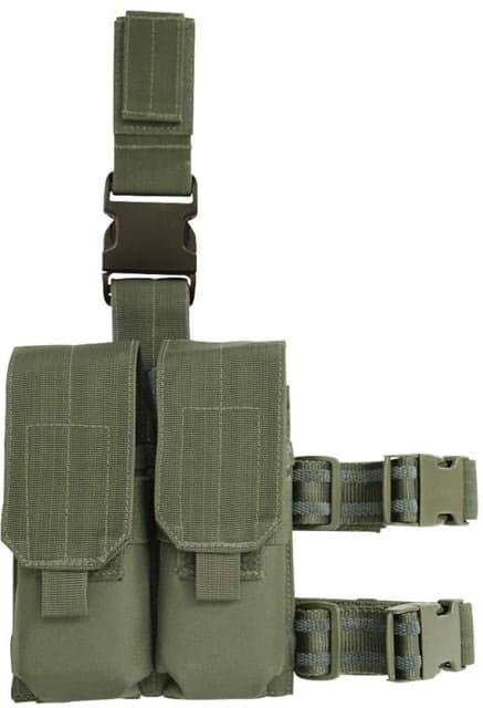 Voodoo Tactical Drop Leg Platform W/Attached M4/M16 Double Mag Pouch Od Green