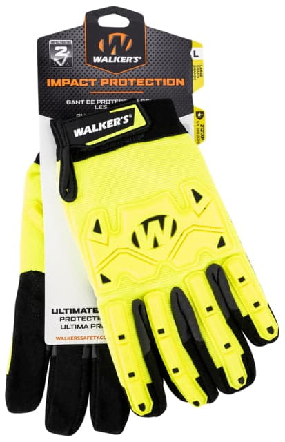 Walkers Safety Impact Protection Glove Small Yellow