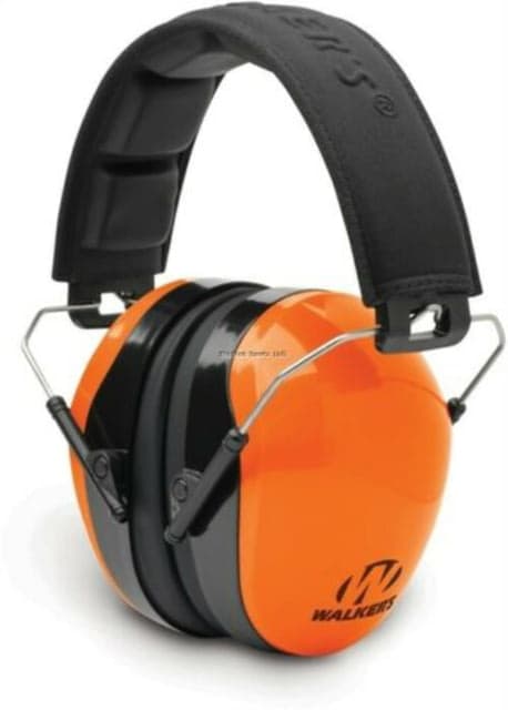 Walkers Dual Colored Passive Ear Muffs 27 dB NRR Blaze Orange