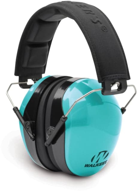Walkers Dual Colored Passive Ear Muffs 27 dB NRR Light Teal