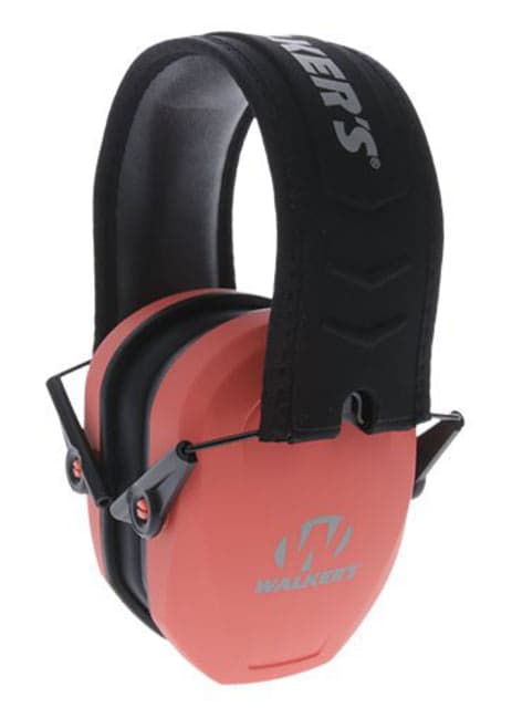 Walkers Razor Slim Passive Ear Muffs 27 dB NRR Coral