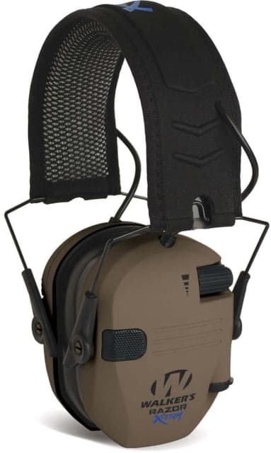 Walkers Razor Digital X-Trm Headband Ear Muff W/2 Microphones Flat Dark Earth