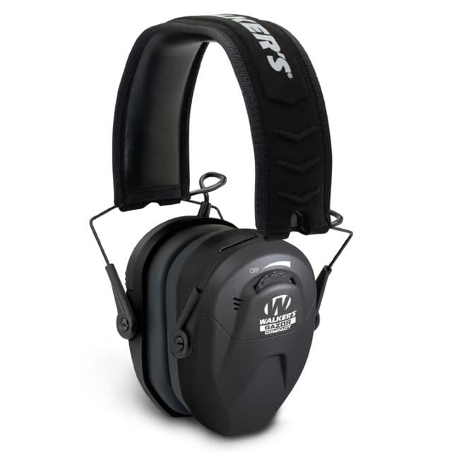 Walkers Razor Compact Electronic Youth & Women Ear Muffs 23 Db Nrr Black Gwp-Crsem