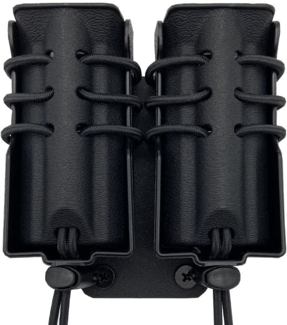 Wilder Tactical Evolution Universal Standard Double Pistol Magazine Pouch MOLLE Mount UAB Molle Clip Black
