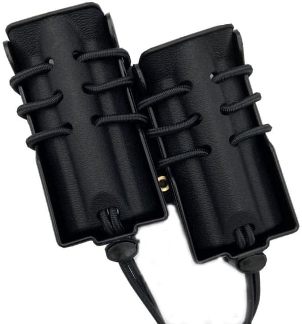 Wilder Tactical Evolution Universal Standard Rotating Double Pistol Magazine Pouch Belt Mount UAB Belt Clip Black