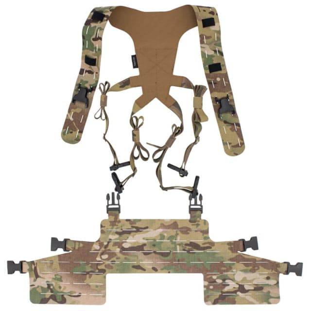 Wilder Tactical HITMAN GEAR Full Rack with Lightweight Shoulder Harness V1 Multicam One Size