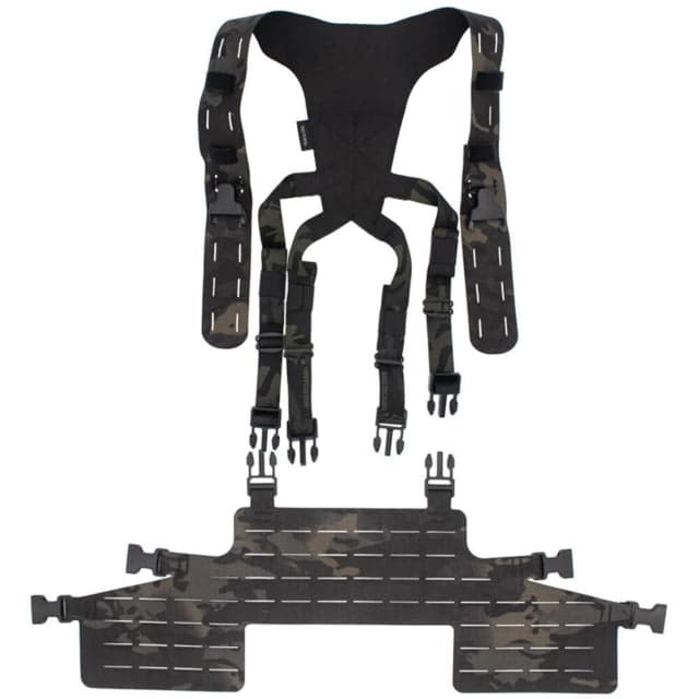 Wilder Tactical HITMAN GEAR Full Rack with Lightweight Shoulder Harness V1 Multicam Black One Size