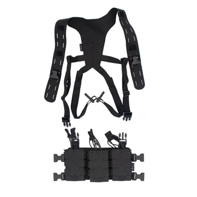 Wilder Tactical HITMAN GEAR Six Pack Rifle Placard with Lightweight Shoulder Harness V1 Black One Size