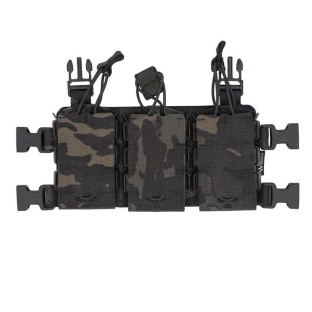 Wilder Tactical HITMAN GEAR Triple Rifle Placard V1 Multicam Black One Size