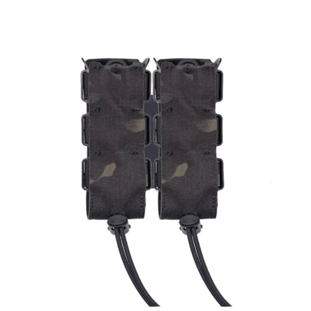 Wilder Tactical Urban Assault Double Pistol Magazine Pouch Extended Belt Mount UAB Clip Multicam Black