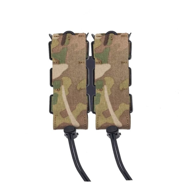 Wilder Tactical Urban Assault Double Pistol Magazine Pouch Extended Belt Mount UAB Clip Multicam