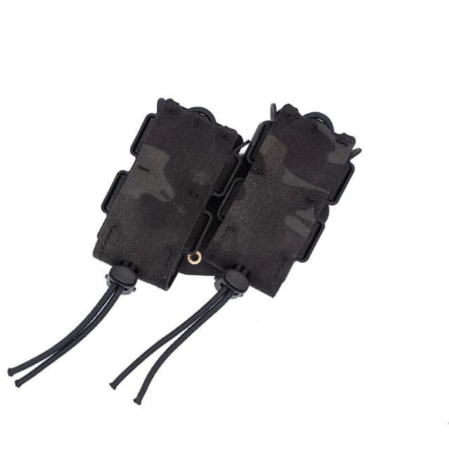 Wilder Tactical Urban Assault Rotating Double Pistol Extended Magazine Pouch Duty UAB Clip Multicam Black