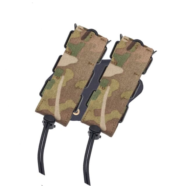 Wilder Tactical Urban Assault Rotating Double Pistol Extended Magazine Pouch UAB Clip Multicam