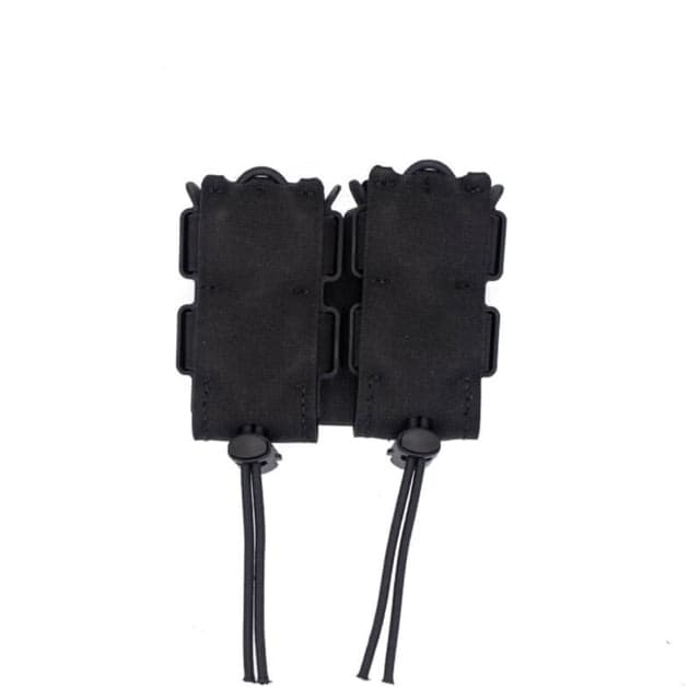 Wilder Tactical Urban Assault Standard Double Pistol Magazine Pouch Belt Mount Duty UAB Clip Black