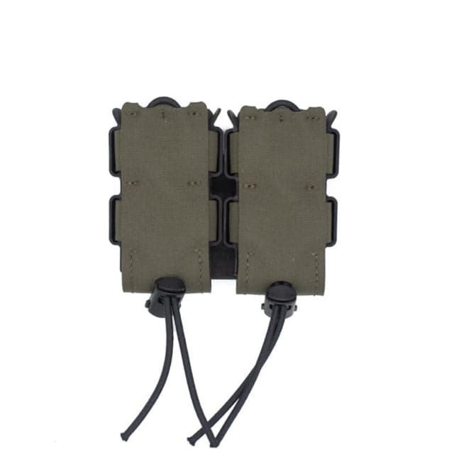 Wilder Tactical Urban Assault Standard Double Pistol Magazine Pouch Belt Mount UAB Clip Ranger Green