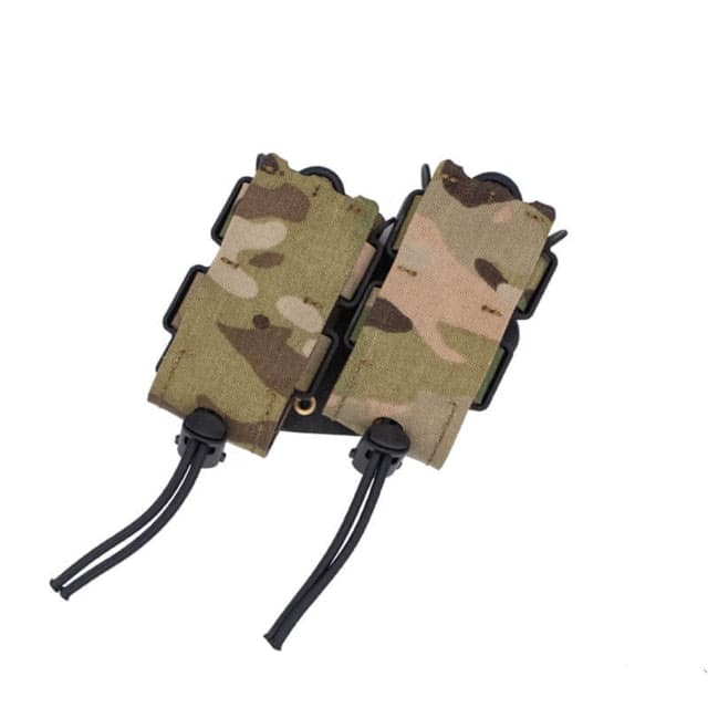 Wilder Tactical Urban Assault Standard Rotating Double Pistol Magazine Pouch UAB Clip Multicam